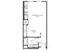 Studio B1 - 0 Bedroom 1 Bath Floor Plan Layout - 494 Square Feet