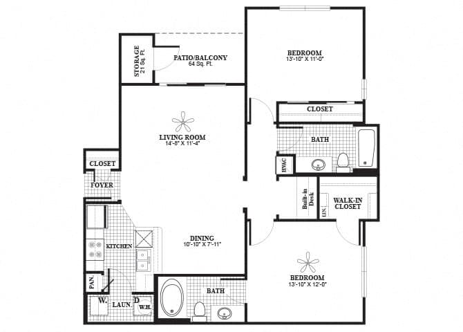 a floor plan of a house