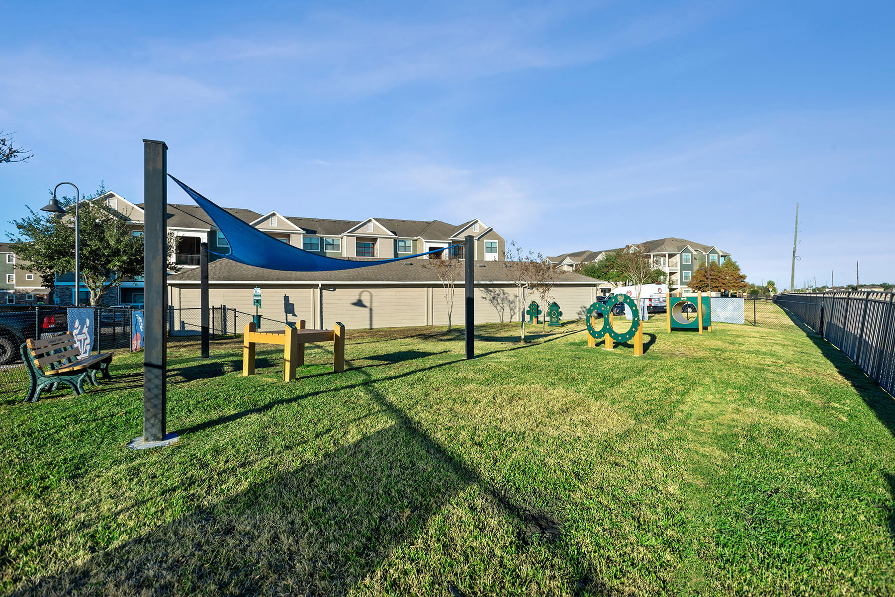 Dog Park at Lakeland Estates Apartments in Stafford TX