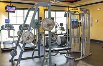 fitness center at Lakeland Estates Apartment Homes in Stafford, TX