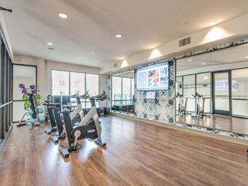 yoga room at Inwood Apartments in Dallas, TX