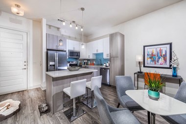 modern kitchen at Inwood Apartments in Dallas, TX