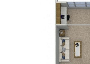 A1SA 1 bedroom 1 bathroom floorplan at Talia Apartments in Marlborough, MA