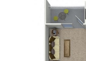 A2A 1 bedroom 1 bathroom floorplan at Talia Apartments in Marlborough, MA