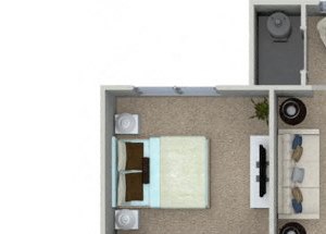 2 bedroom 2 bathroom B2S floorplan at Talia Apartments in Marlborough, MA