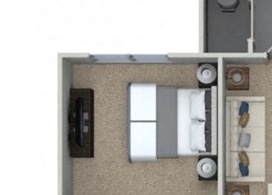 2 bedroom 2 bathroom B2 floorplan at Talia Apartments in Marlborough, MA
