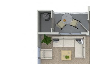 2 bedroom 2 bathroom B4D floorplan at Talia Apartments in Marlborough, MA