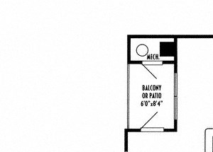 One bedroom one bathroom A3 Floorplan at River Pointe at Den Rock Apartments in Lawrence, MA