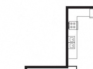 1 bedroom floor plan | District West Gables Apartments in West Miami, Florida