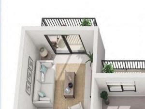 3d 2 bedroom floor plan | District West Gables Apartments in West Miami, Florida