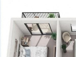 3d 2 bedroom floor plan | District West Gables Apartments in West Miami, Florida