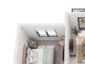 3d 2 bedroom floor plan | District West Gables Apartments in West Miami, Florida
