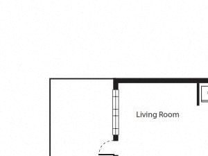 1 bedroom floor plan | District West Gables Apartments in West Miami, Florida