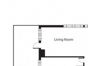 3 bedroom floor plan | District West Gables Apartments in West Miami, Florida