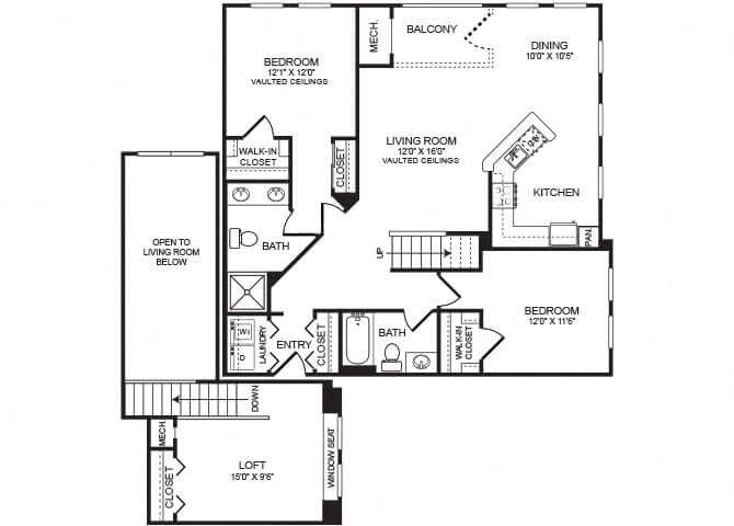 B3L floor plan at The Montgomery
