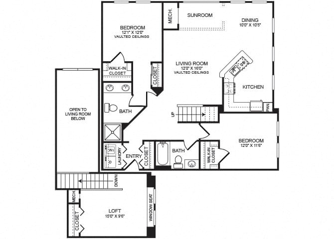B3LS floor plan at The Montgomery