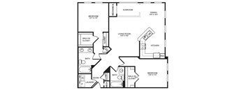 B3S floor plan at The Montgomery