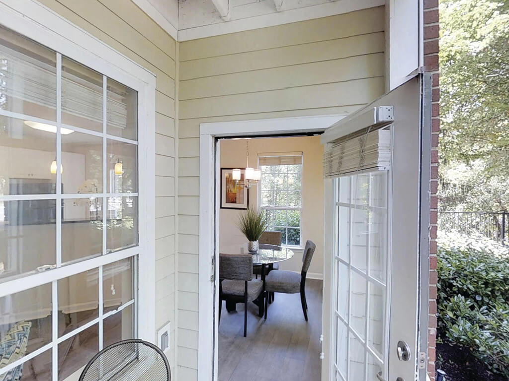 Personal patio at The Montgomery Apartments in Bethesda MD