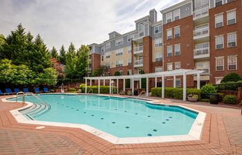 pool at The Montgomery Apartments in Bethesda, MD