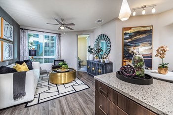 spacious living room at Rize Irvine Apartments in Irvine, CA - Photo Gallery 4