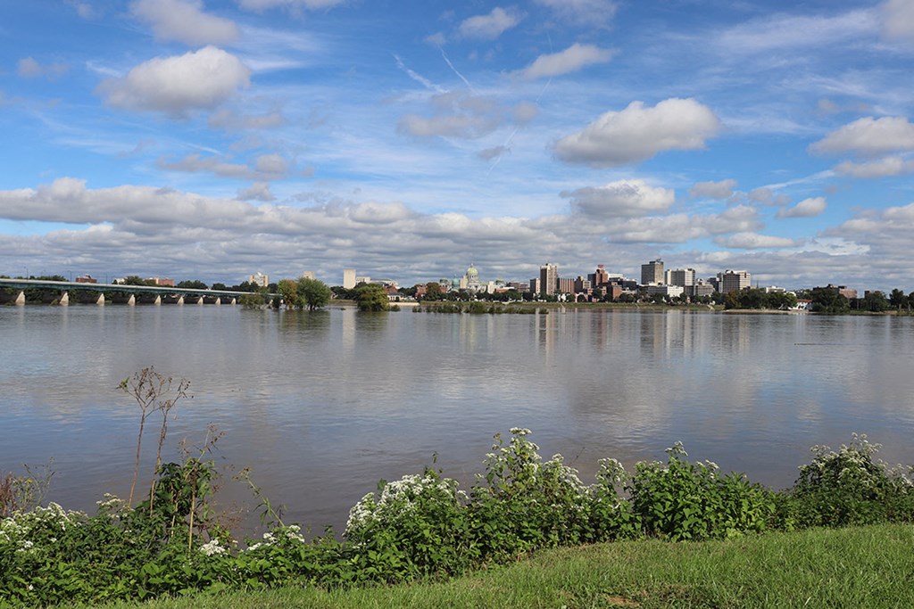 the city on the other side of a river