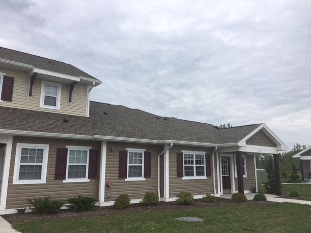 a new roof on a home in a city