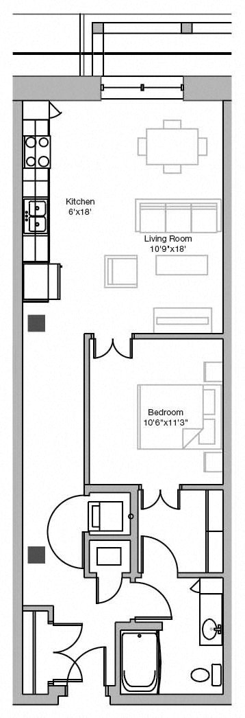 A Mill_Floor Plan at A-Mill Artist Lofts, Minnesota