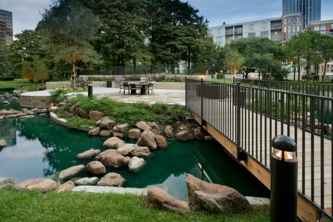 Serene Lakeside Seating w Summer Kitchen, Grilling AreaFire Pit