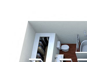 Bentz House A-3 Floor Plan Bentz House A-3, 1 Bed 1 Bath, 750 Sq. Ft. Floor Plan at Bardin Greene Apartments in Arlington, Texas