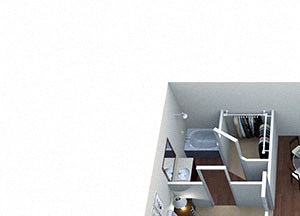 Bandera B-4 Floor Plan Bandera B-4, 2 Bed 2 Bath, 1096 Sq. Ft. Floor Plan at Lost Spurs Ranch Apartments in Roanoke, Texas