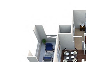 Chapparal B3-1 Floor Plan Chapparal B3-1, 2 Bed 2 Bath, 1055 Sq. Ft. Floor Plan at Lost Spurs Ranch Apartments in Roanoke, Texas