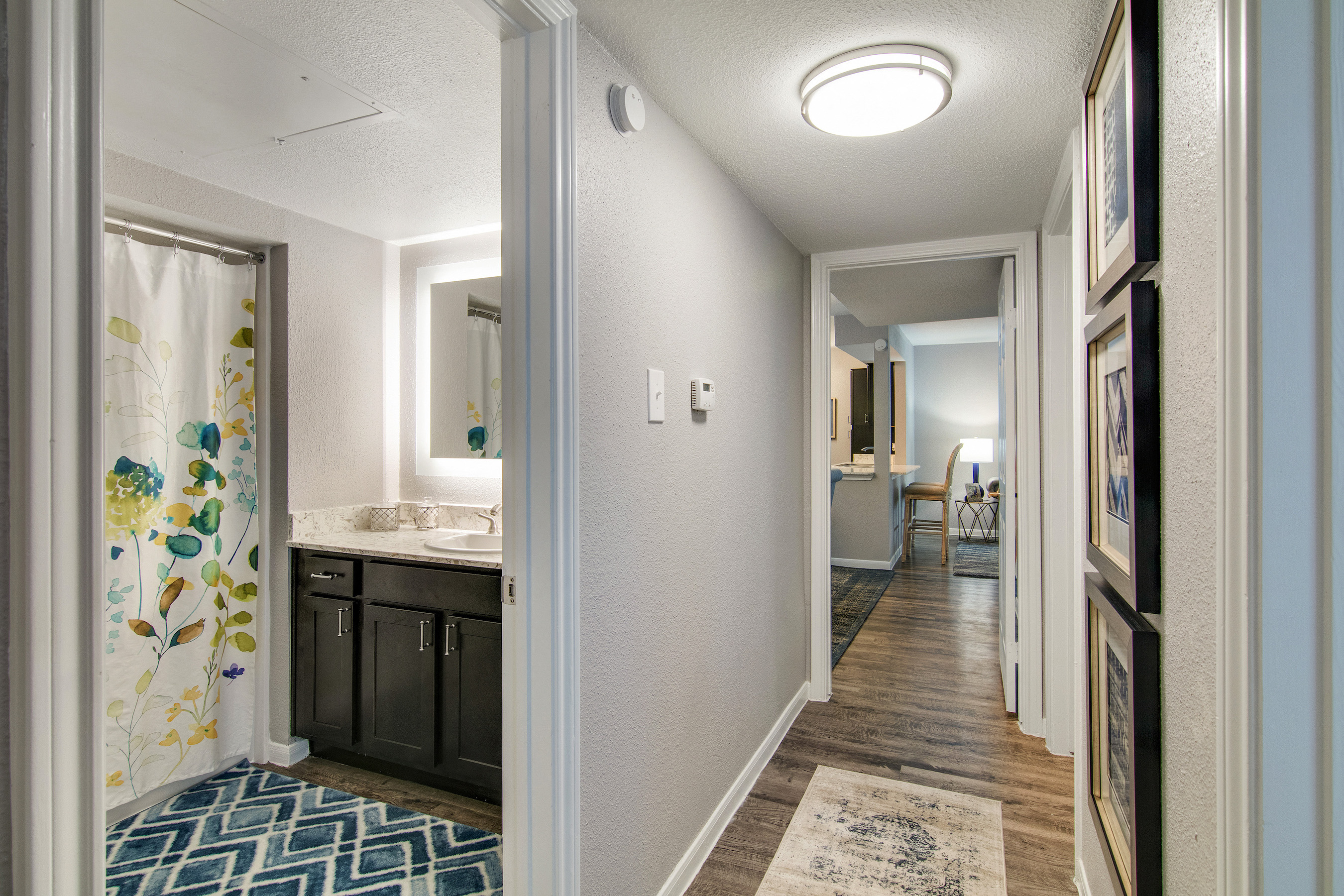 Bathroom and Hallway at The Village at Bunker Hill in Houston, Texas