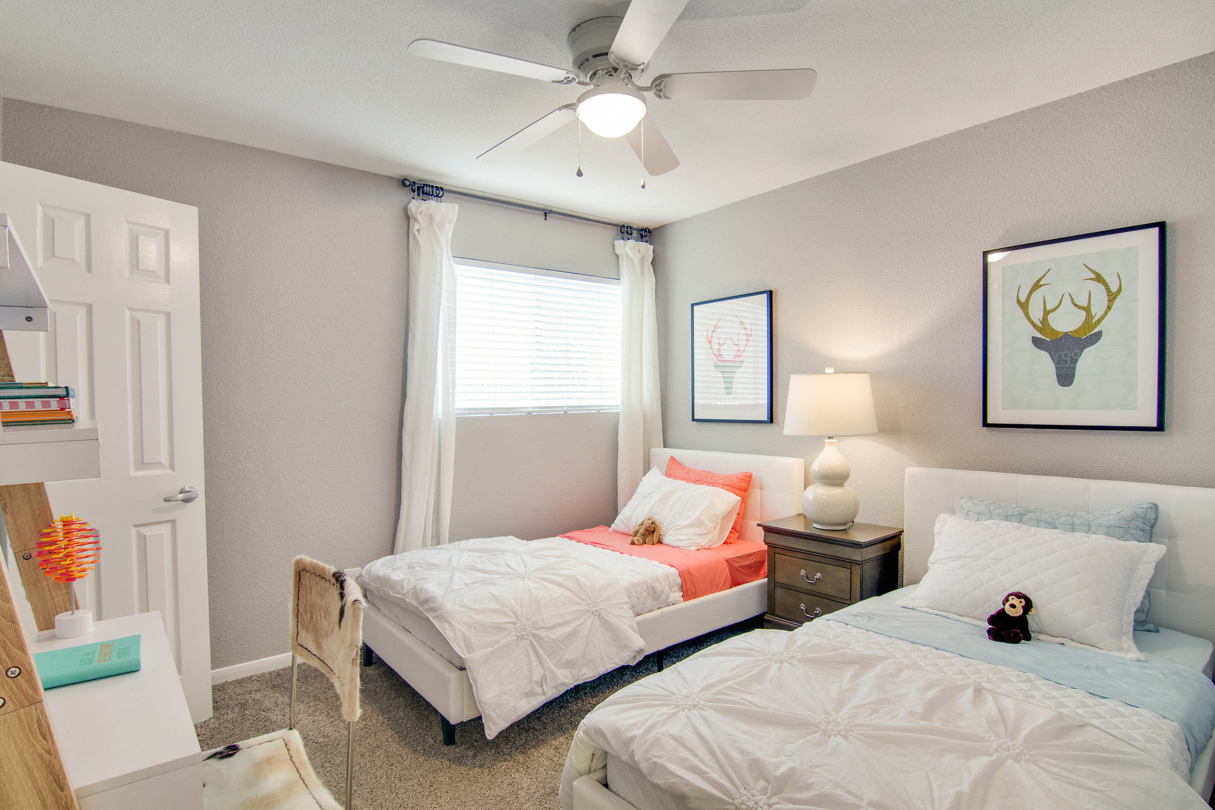 Spacious Bedroom With Carpeting at The Village at Bunker Hill in Houston, Texas