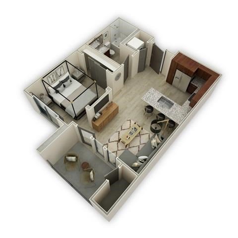 Floor plan at Fashion Center, Chandler, AZ 85226