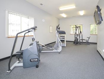 Spacious Fitness Center with Lots of Windows