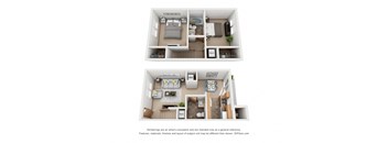 912 sq.ft. Two Bed Two Bath