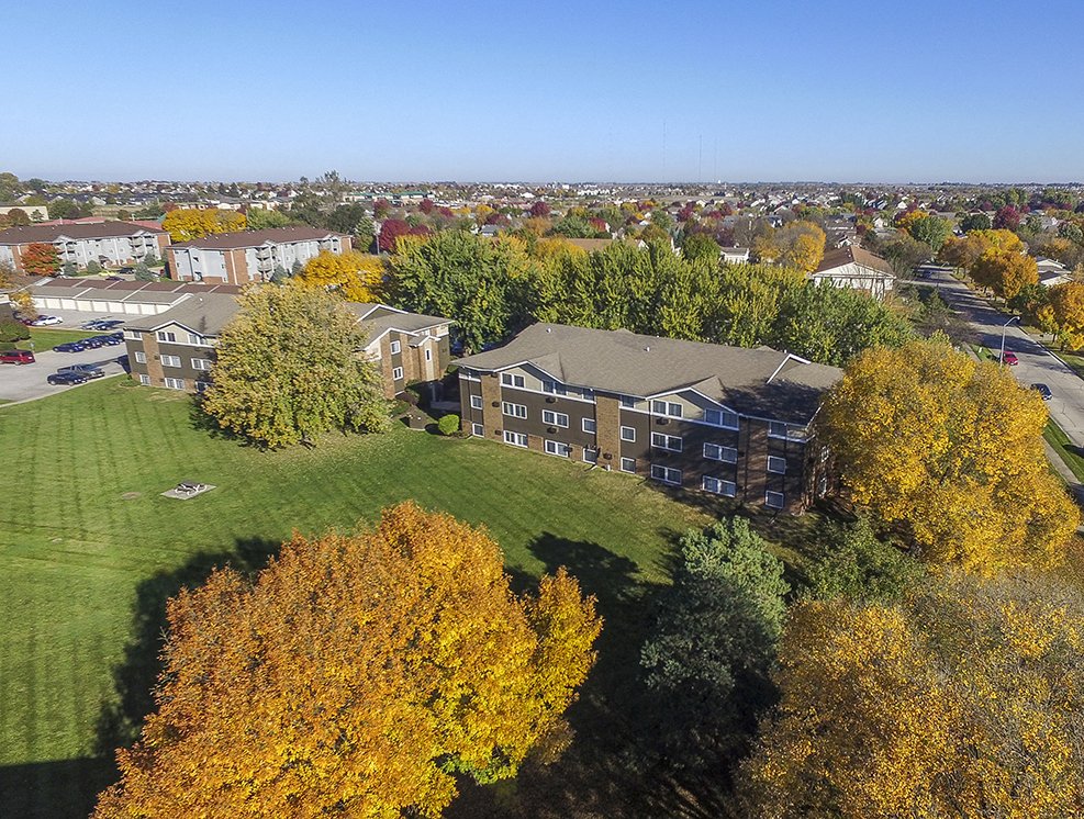 Ariel view of the Timberland at Crestbruck Community
