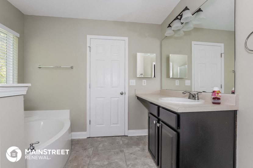 the bathroom is clean and ready for us to use