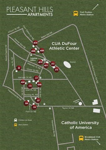 a map with the locations of the colleges