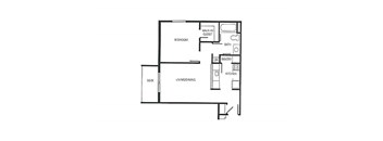1 Bed 1 Bath ~ 515 Sq.Ft.