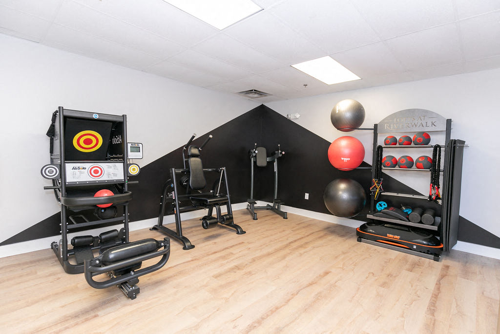 the gym in the owners home