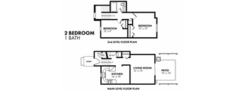 Two Bedroom One Bathroom