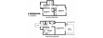 Two Bedroom One and Half Bathroom