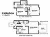Two Bedroom One and Half Bathroom