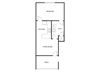 1 bedroom 1 bathroom floor plan at The Regency Apartments in Tempe, AZ