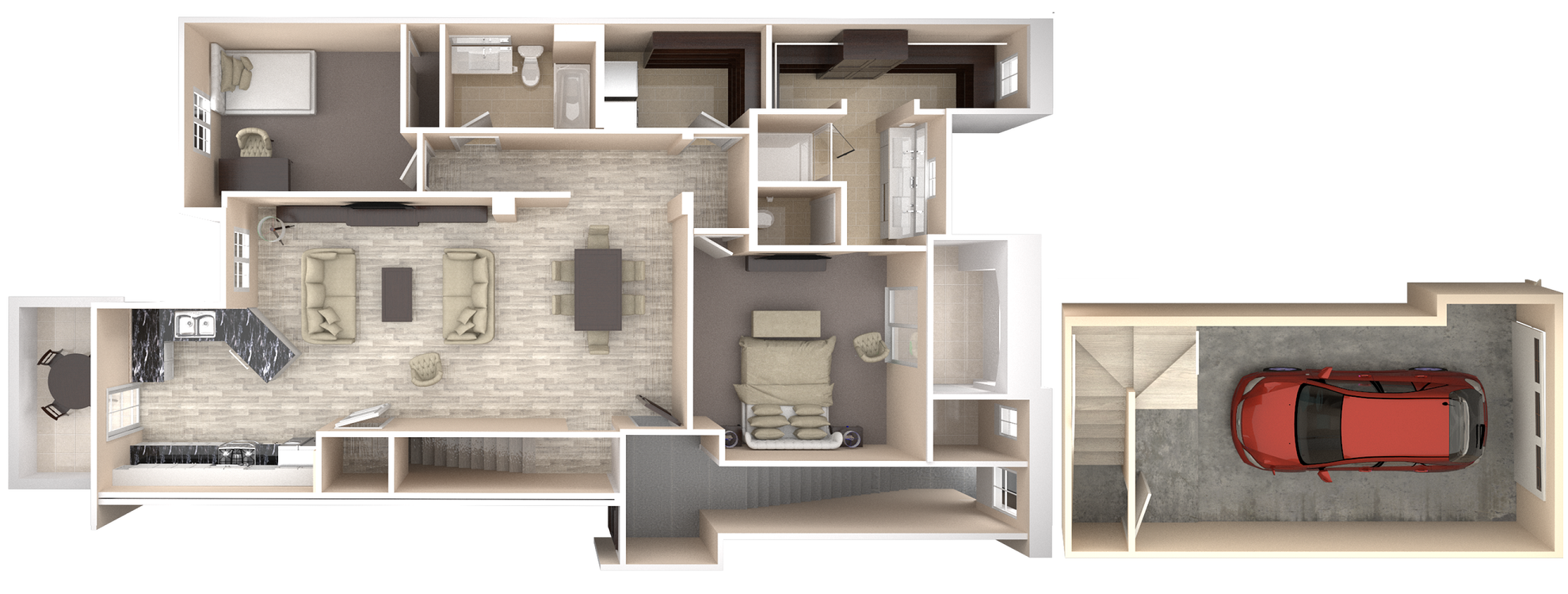 Marquesa with Direct Access Garage