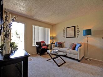 living room at Acacia pointe apartments in glendale az