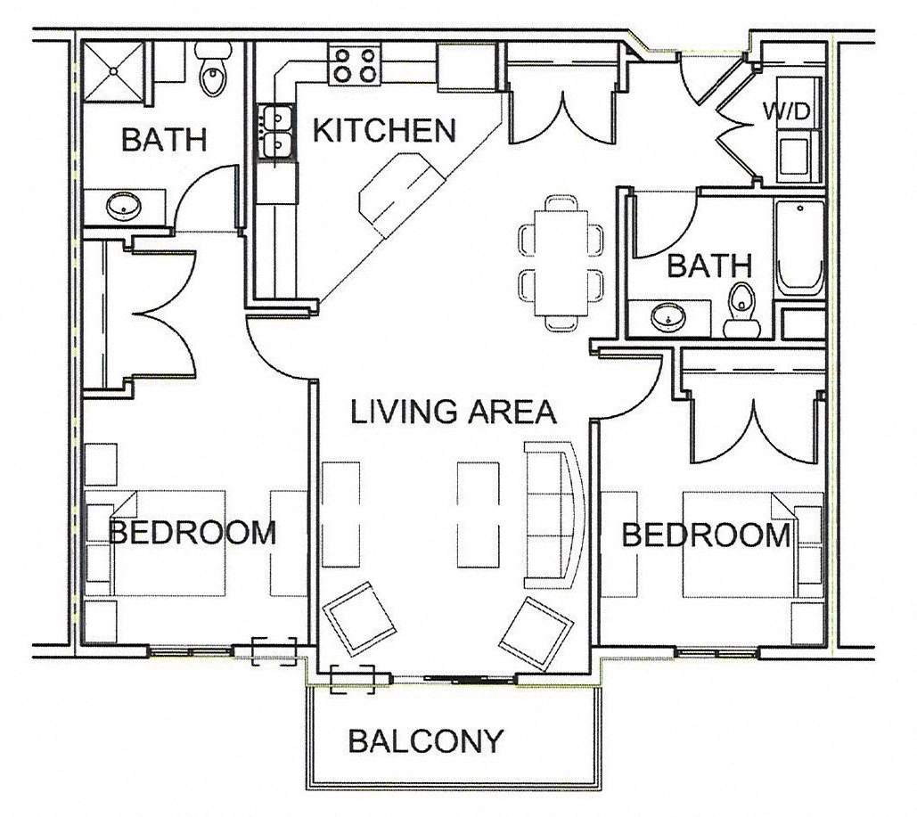 2 Bedroom 2 Bathroom