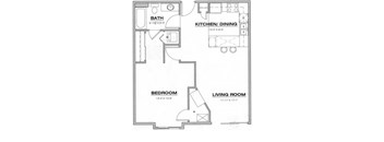 Furnished 1 Bedroom / 1 Bathroom