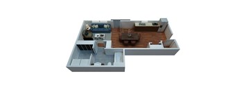 Studio Bedroom / 1 Bathroom